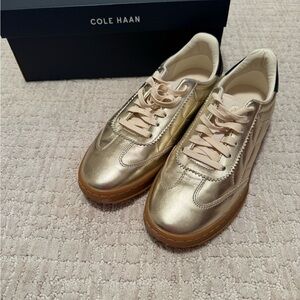 Cole Haan Women's Metallic Gold Sneakers